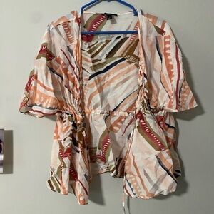 FOREVER21 Patterned Beach Cover Up